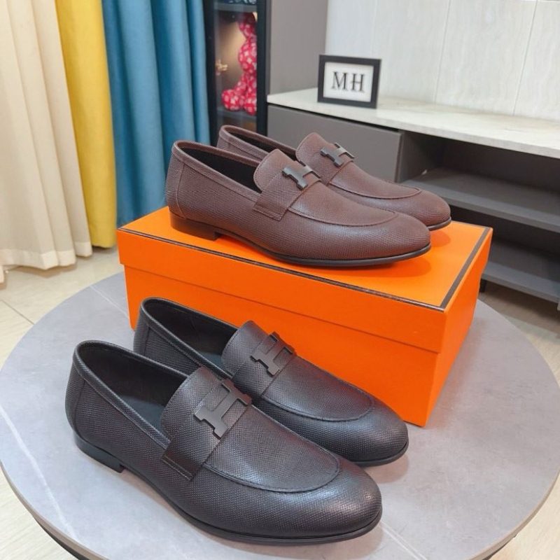 H**mes leather shoes